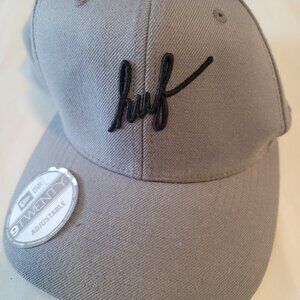 HUF 9TWENTY STARTER SNAPBACK CAP 3D LOGO GRAY BLACK RARE SAMPLE